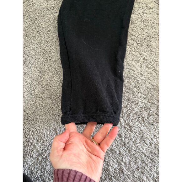 FP Beach Black Sweatpants Size Small Cotton Front Pleats - Picture 8 of 8